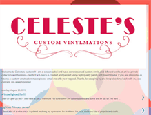 Tablet Screenshot of celestecustomvinylmations.blogspot.com