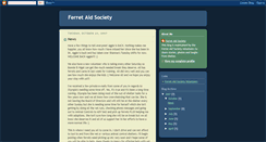 Desktop Screenshot of ferretaidsociety.blogspot.com