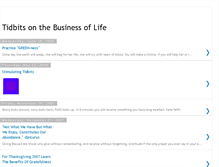 Tablet Screenshot of businessoflifetidbits.blogspot.com