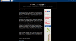 Desktop Screenshot of obamapresent.blogspot.com