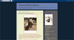 Desktop Screenshot of dreamcatcheralpacas.blogspot.com