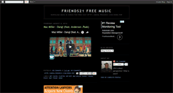 Desktop Screenshot of friends21music.blogspot.com