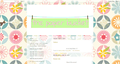 Desktop Screenshot of ilovethepaperbucket.blogspot.com