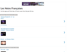 Tablet Screenshot of notesfrancaises.blogspot.com