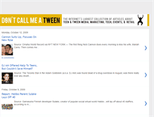 Tablet Screenshot of dontcallmeatween.blogspot.com