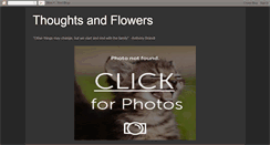 Desktop Screenshot of cindingthoughtsandflowers.blogspot.com