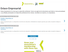 Tablet Screenshot of enlaceempresarialhn.blogspot.com