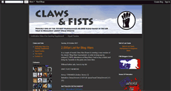 Desktop Screenshot of clawsandfists.blogspot.com