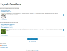 Tablet Screenshot of hojadeguanabana.blogspot.com