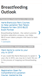Mobile Screenshot of breastfeedingoutlook.blogspot.com