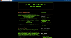 Desktop Screenshot of jakesnake1991.blogspot.com
