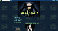 Desktop Screenshot of gagafansite.blogspot.com