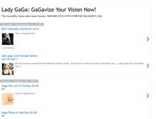 Tablet Screenshot of gagafansite.blogspot.com
