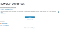 Tablet Screenshot of kumpulanskripsitesis.blogspot.com