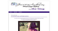 Desktop Screenshot of jessicaandersonphotography.blogspot.com