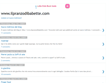 Tablet Screenshot of ilpranzodibabette.blogspot.com