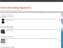 Tablet Screenshot of homedecoratingappliances.blogspot.com