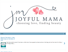 Tablet Screenshot of becomingjoyful.blogspot.com