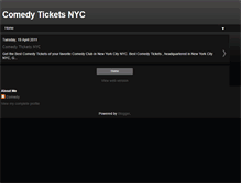 Tablet Screenshot of comedytickets.blogspot.com