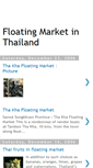 Mobile Screenshot of floatingmarketinthailand.blogspot.com