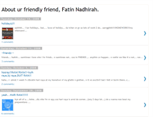 Tablet Screenshot of fatin-nadhirah.blogspot.com