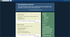 Desktop Screenshot of jamestownmaverick.blogspot.com