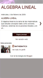 Mobile Screenshot of cursoalgebralineal.blogspot.com
