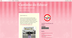 Desktop Screenshot of cantinhodoeducar.blogspot.com