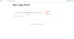 Desktop Screenshot of meoluegoexisto.blogspot.com