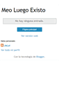 Mobile Screenshot of meoluegoexisto.blogspot.com