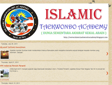 Tablet Screenshot of islamictaekwondoacademy.blogspot.com