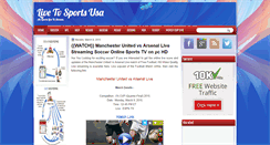 Desktop Screenshot of livetvsportsusa.blogspot.com