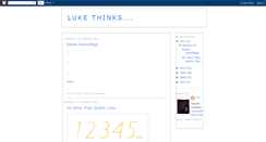 Desktop Screenshot of luke-thinks.blogspot.com
