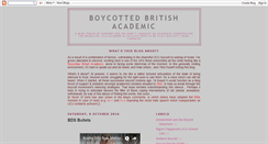 Desktop Screenshot of boycotted-uk-academic.blogspot.com