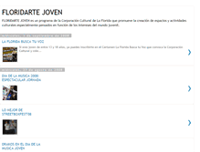 Tablet Screenshot of floridartejoven.blogspot.com