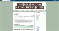 Desktop Screenshot of best-social-networking-sites.blogspot.com