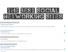 Tablet Screenshot of best-social-networking-sites.blogspot.com