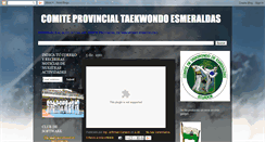Desktop Screenshot of comiteprovincialtaekwondoesmeraldas.blogspot.com