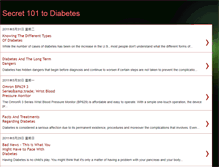 Tablet Screenshot of diabetes-1001.blogspot.com