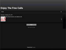 Tablet Screenshot of enjoyfreecalls.blogspot.com