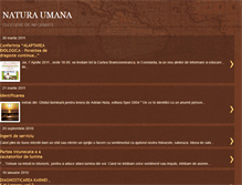 Tablet Screenshot of natura-umana.blogspot.com