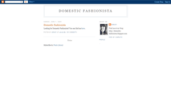 Desktop Screenshot of domesticfashionista.blogspot.com