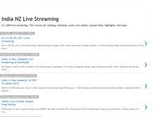Tablet Screenshot of india-nz-livestreaming.blogspot.com