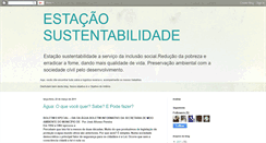 Desktop Screenshot of estacaosustentabilidade.blogspot.com