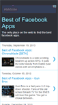 Mobile Screenshot of bestoffacebookapps.blogspot.com
