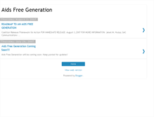 Tablet Screenshot of aidsfreegeneration.blogspot.com