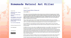 Desktop Screenshot of homemade-natural-ant-killer.blogspot.com