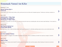 Tablet Screenshot of homemade-natural-ant-killer.blogspot.com