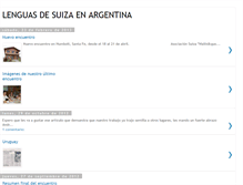 Tablet Screenshot of lenguasdesuizaenargentina.blogspot.com