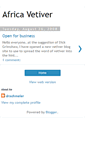 Mobile Screenshot of africavetiver.blogspot.com
